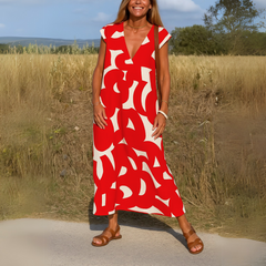 Valérie | Flowing V-neck Dress