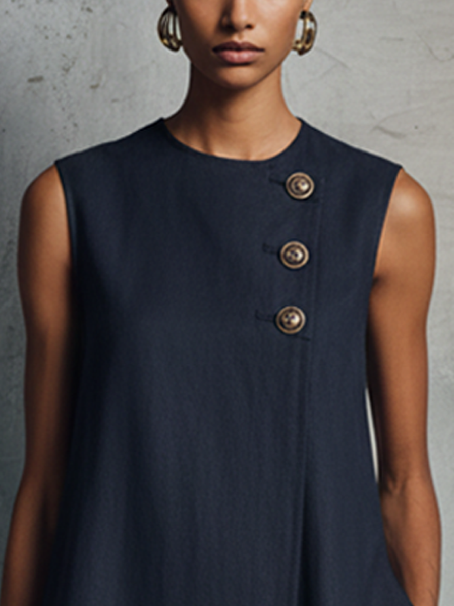 Verbane | Minimalist Blue Dress|