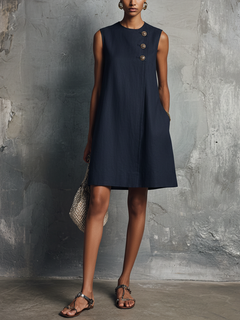 Verbane | Minimalist Blue Dress|