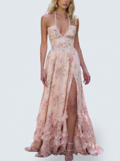 Scarlette | Dress in Peach Tapestry