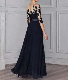 A-Line/Princess Mother of the Bride Dress with Applique Details