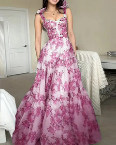 Amanda Enchanted Sleeveless Waist Dress