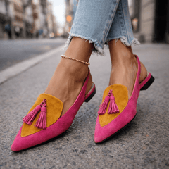 Bonnie | Strappy Tassel Sandals mustard