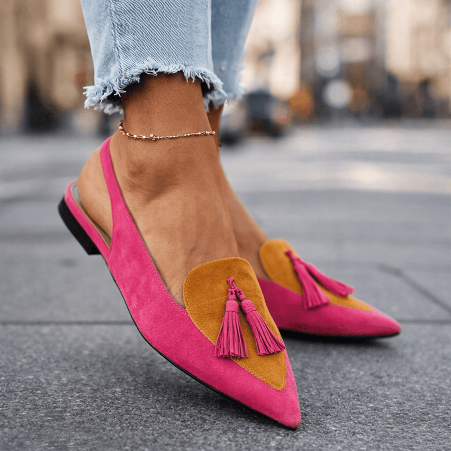 Bonnie | Strappy Tassel Sandals mustard