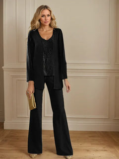 Chiffon Mother of the Bride Pantsuit with Jacket