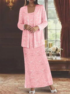 Chiffon Mother of the Bride Dress with Sequins and Matching Jacket