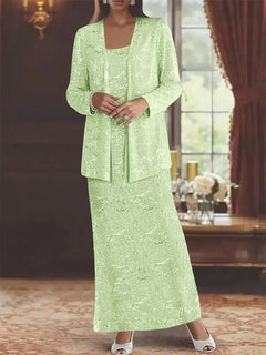 Chiffon Mother of the Bride Dress with Sequins and Matching Jacket