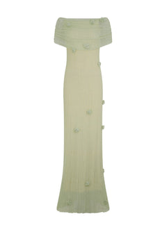 Elowyn Sage Knit Maxi Dress