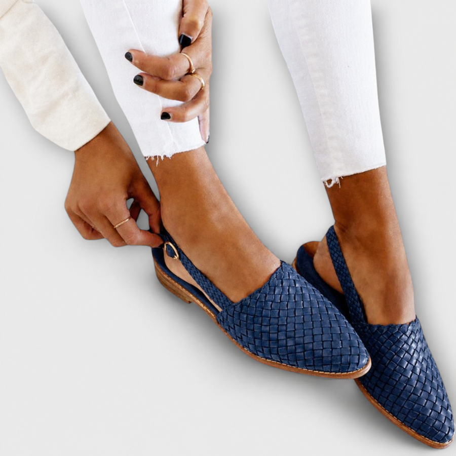 Aurora | Woven Slingback Loafer