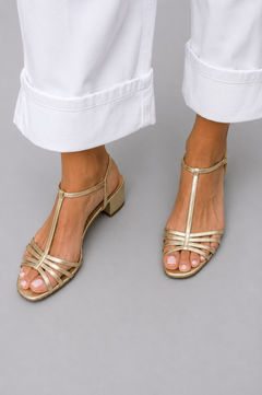Allegra | Golden Sandals Everyday Elegance
