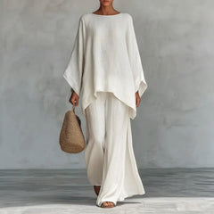 Christine | Long Sleeve Two-Piece Set with Wide Pants
