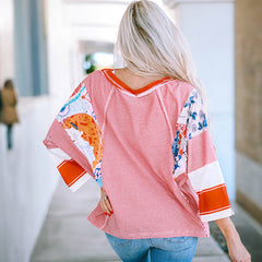 BAILEY™ – Lightweight Patchwork Batwing Top