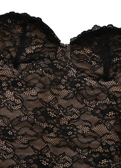 Selene Noir Lace Maxi Dress