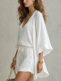 Camille | Linen-Look Three-Piece Set