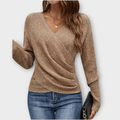Amaya Soft Wrap Knit Top