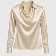 Brooklyn - Draped Neck Blouse