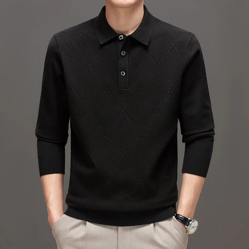 Atlas | Diamond Knit Polo